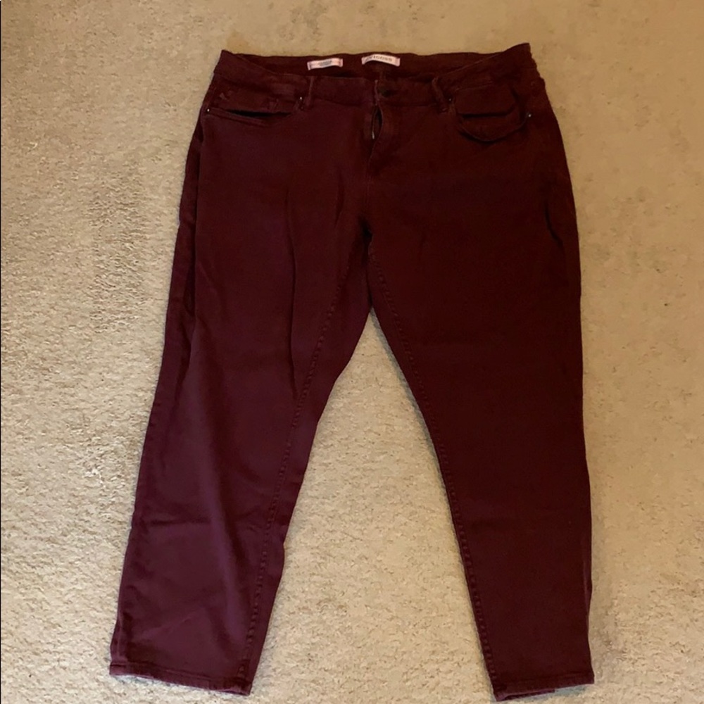 Maroon Vigoss Skinny Jeans